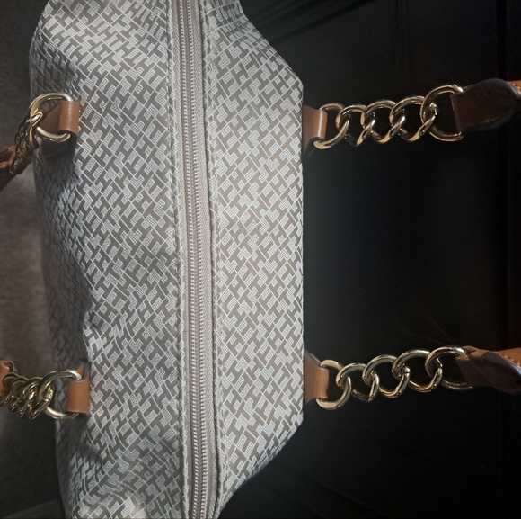 NWOT Tommy Hilfiger Khaki Satchel/Hand Bag 13"×9" - Picture 5 of 11